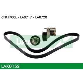 Achetez des Jeu de courroies trapézoïdales à nervures LUCAS LAK0152 à prix pour 67,62 €