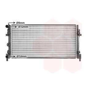 Achetez des Radiateur du moteur VAN WEZEL 58012728 à prix pour 72,71 €