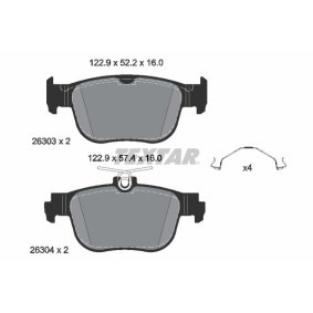 Acquista Kit pastiglie freni da TEXTAR 2630301 a buon mercato per soli 48,26 €