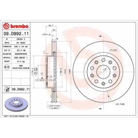 Acquista Disco freno da BREMBO 09.D992.11 a buon mercato per soli 44,32 €