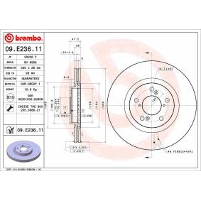 Osta Jarrulevy BREMBO:llä 09.E236.11 edullisesti hintaan 70,75 €
