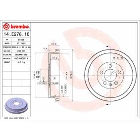 Comprar Tambor de freno de BREMBO 14.E278.10 a bajo precio de 57,62 €