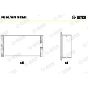 Acquista Supporto albero a camme da GLYCO N110/6N SEMI a buon mercato per soli 99,72 €