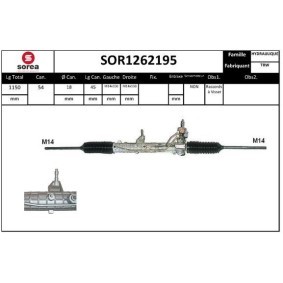 Lenkgetriebe SOR1262195 für FIAT