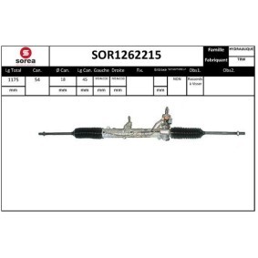 Lenkgetriebe SOR1262215 für FIAT