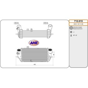 Kjøp Intercooler av AHE 712.015 til den lave prisen 3213,21 NOK