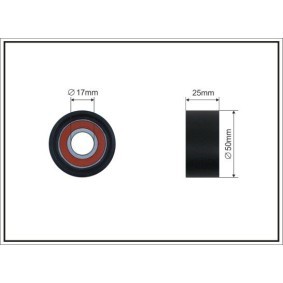 Compre Polea inversión / guía, correa poli v de CAFFARO online para Octavia IV Combi (NX5) a precios moderados