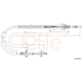 Acquista Cavo frizione da COFLE 92.15.1353 a buon mercato per soli 21,21 €