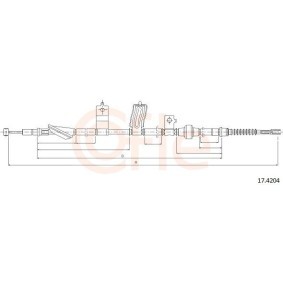 Compre Cabo de aço, travão de estacionamento da COFLE 92.17.4204 a um preço baixo por 25,21 €