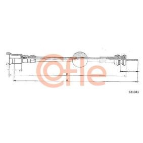 Køb Speedometerkabel af COFLE 92.S21041 til den lave pris 80,21 DKK