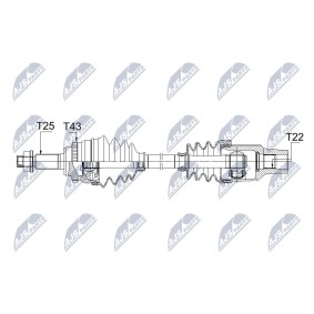 Comprar Árbol de transmisión de NTY NPW-SU-025 a bajo precio de 148,89 €