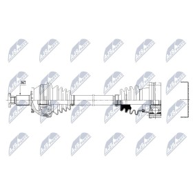 Comprar Árbol de transmisión de NTY NPW-VW-159 a bajo precio de 196,29 €