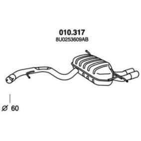 Endschalldämpfer für VW von PEDOL