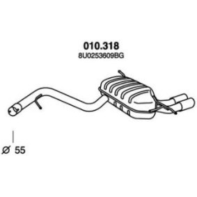 AUDI Endschalldämpfer von PEDOL