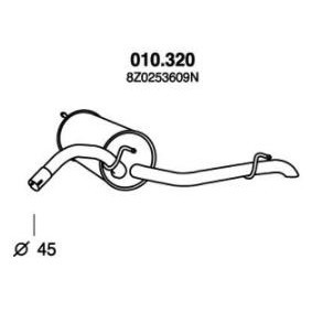 Endschalldämpfer 010.320 von PEDOL günstig für 81,56 € online kaufen