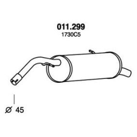 Endschalldämpfer 011.299 von PEDOL günstig für 69,57 € online kaufen