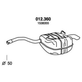 Endschalldämpfer 012.360 von PEDOL günstig für 101,58 € online kaufen