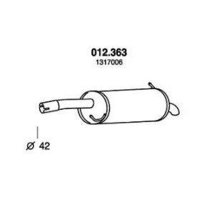 Endschalldämpfer 012.363 von PEDOL günstig für 73,39 € online kaufen