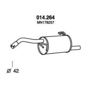 Endschalldämpfer von PEDOL für COLT VI (Z3_A, Z2_A) günstig online kaufen