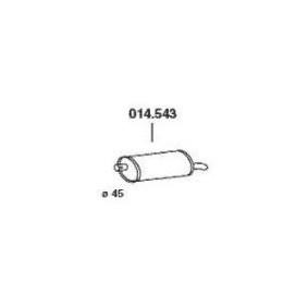 Endschalldämpfer 014.543 von PEDOL günstig für 47,23 € online kaufen