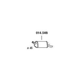 Endschalldämpfer 014.548 von PEDOL günstig für 43,63 € online kaufen