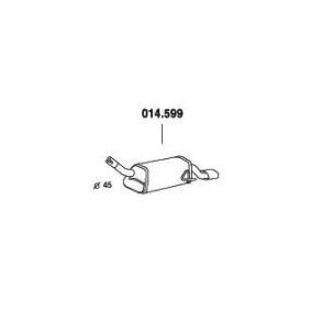 Endschalldämpfer 014.599 von PEDOL günstig für 62,28 € online kaufen