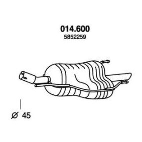 Endschalldämpfer 014.600 von PEDOL günstig für 77,92 € online kaufen