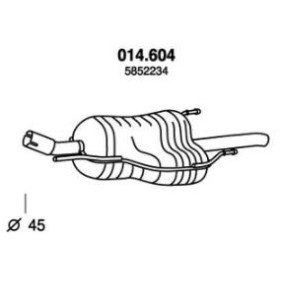 Endschalldämpfer von PEDOL 014.604