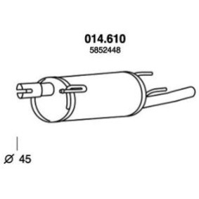Endschalldämpfer 014.610 von PEDOL günstig für 59,71 € online kaufen