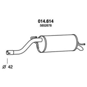 Endschalldämpfer 014.614 von PEDOL günstig für 69,48 € online kaufen