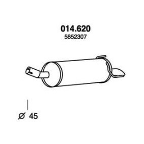 Endschalldämpfer 014.620 von PEDOL günstig für 54,54 € online kaufen