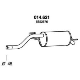 Endschalldämpfer 014.621 von PEDOL günstig für 72,27 € online kaufen