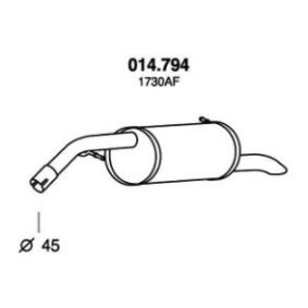 Endschalldämpfer 014.794 von PEDOL günstig für 70,30 € online kaufen