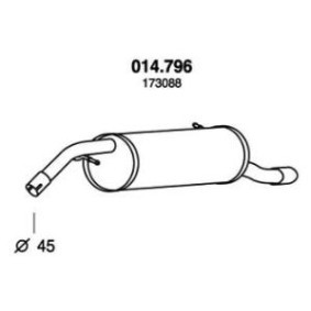 Endschalldämpfer 014.796 von PEDOL günstig für 89,04 € online kaufen