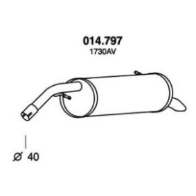 Endschalldämpfer 014.797 von PEDOL günstig für 74,09 € online kaufen
