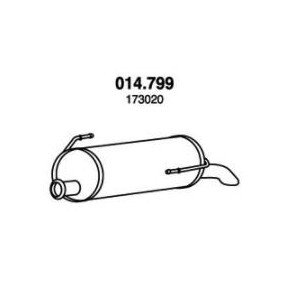 Endschalldämpfer 014.799 von PEDOL günstig für 62,64 € online kaufen