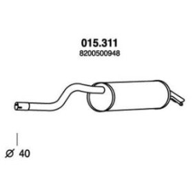Endschalldämpfer 015.311 von PEDOL günstig für 67,14 € online kaufen