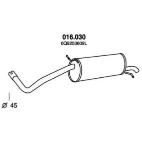 Endschalldämpfer von PEDOL 016.030