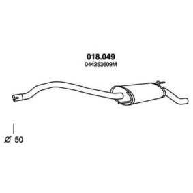Endschalldämpfer 018.049 von PEDOL günstig für 50,66 € online kaufen