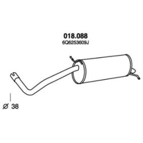 Endschalldämpfer 018.088 von PEDOL günstig für 65,58 € online kaufen