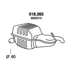 Endschalldämpfer 018.265 von PEDOL günstig für 117,73 € online kaufen