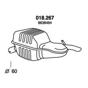 Endschalldämpfer 018.267 von PEDOL günstig für 158,85 € online kaufen