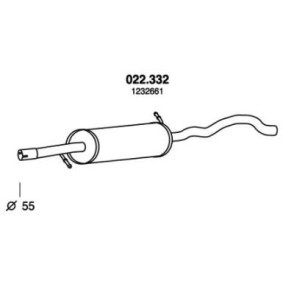 Mittelschalldämpfer für VW von PEDOL