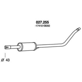 Mittelschalldämpfer 027.255
