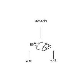 Mittelschalldämpfer 028.011 von PEDOL günstig für 40,25 € online kaufen
