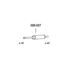 Mittelschalldämpfer 028.027 von PEDOL günstig für 33,32 € online kaufen