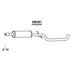Mittelschalldämpfer 028.051 von PEDOL günstig für 45,72 € online kaufen