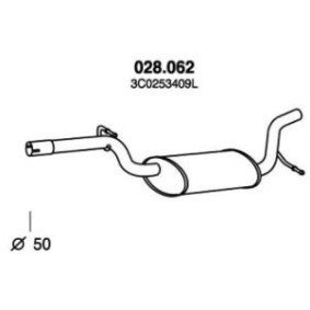 Mittelschalldämpfer 028.062 von PEDOL günstig für 95,48 € online kaufen