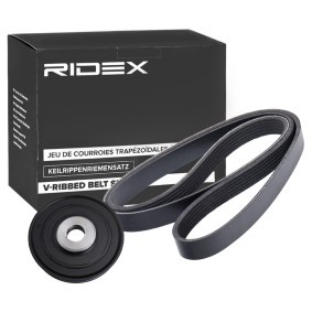 Achetez des Jeu de courroies trapézoïdales à nervures RIDEX 542R0745 à prix pour 63,72 €