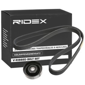 Achetez des Jeu de courroies trapézoïdales à nervures RIDEX 542R0755 à prix pour 24,07 €